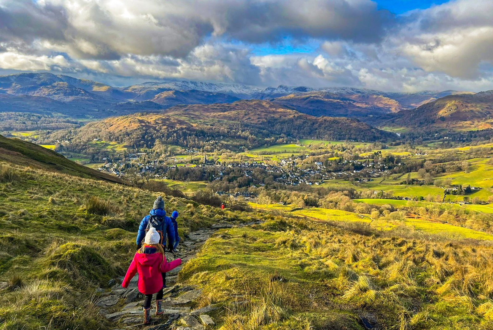 View over Ambleside from Wansfell Pike